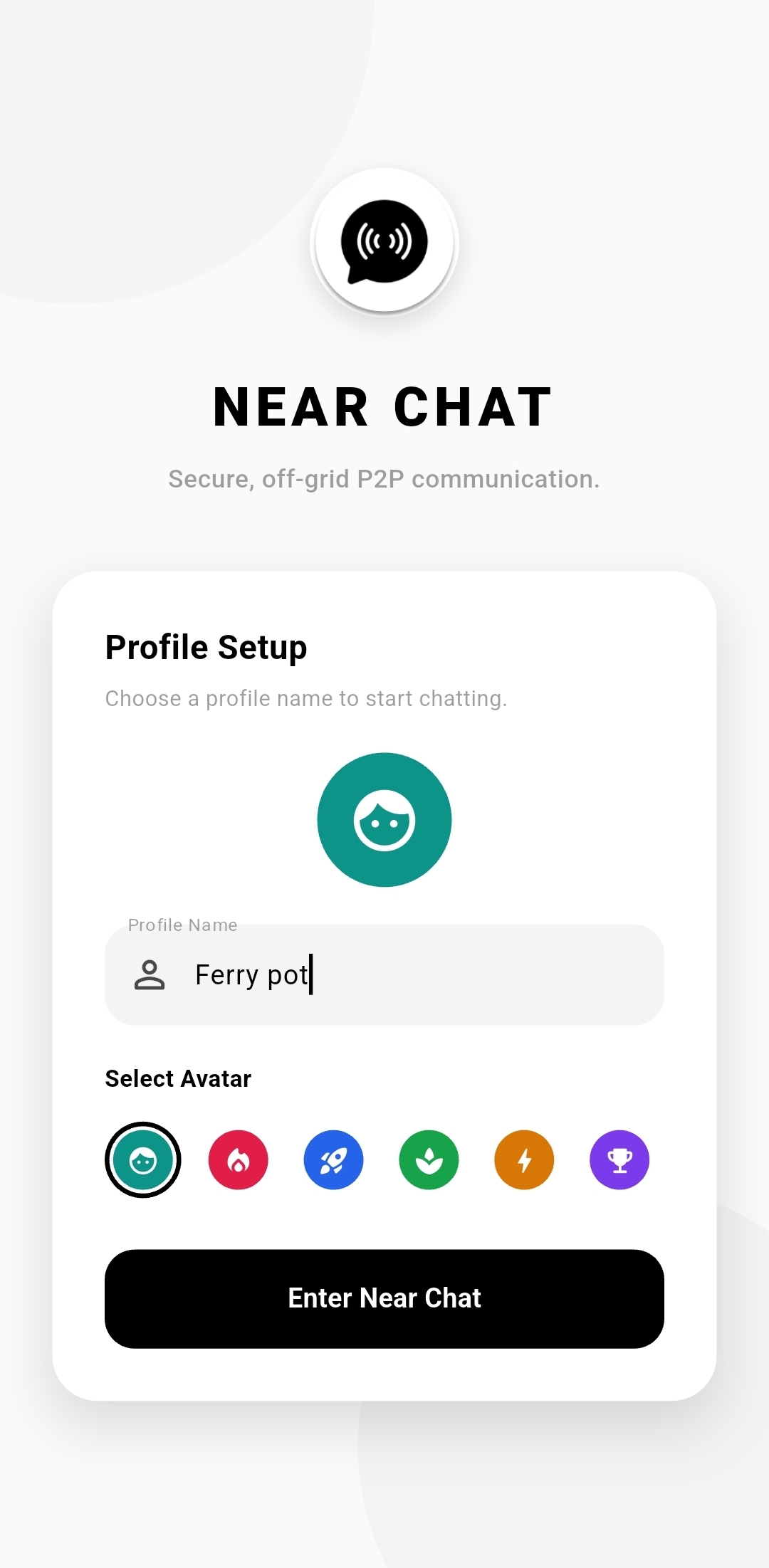Profile Setup Screen